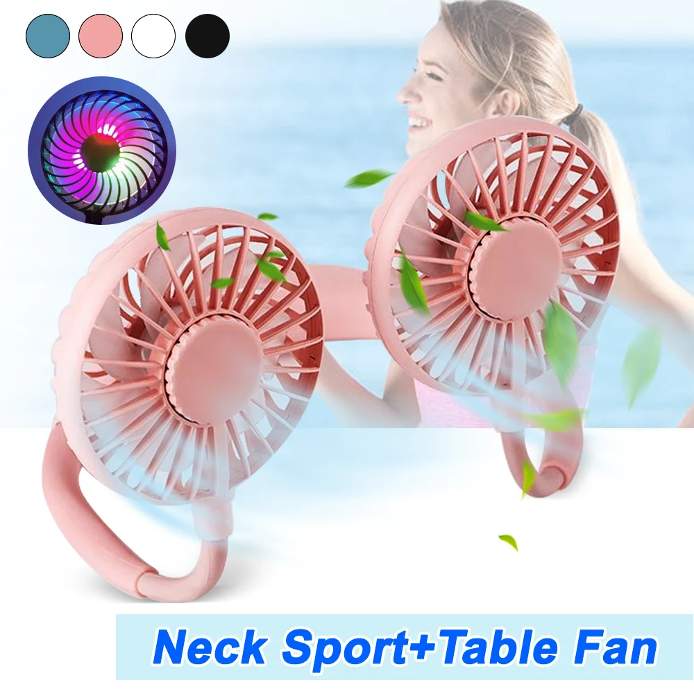 Mini Portable Hanging Neckband Fan USB Rechargeable Double Fans Air Cooler Conditioner Colorful Aroma Electric Desk Fan
Mini Portable Hanging Neckband Fan USB Rechargeable Double Fans Air Cooler Conditioner Colorful Aroma Electric Desk Fan