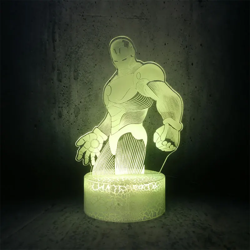 Muscle Guy Iron Man 3D LED 7 Colors Changing Touch Button Table Lamp USB Sleep Lighting Bedroom Decor for Kids Gifts Drop Ship
Muscle Guy Iron Man 3D LED 7 Colors Changing Touch Button Table Lamp USB Sleep Lighting Bedroom Decor for Kids Gifts Drop Ship