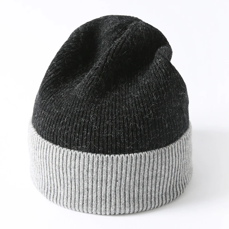 New Simple Wool Beanie Hat for Women Winter Skullies Warm Hat Female Cap Stitching Color Womens Black Knit Hat
New Simple Wool Beanie Hat for Women Winter Skullies Warm Hat Female Cap Stitching Color Womens Black Knit Hat