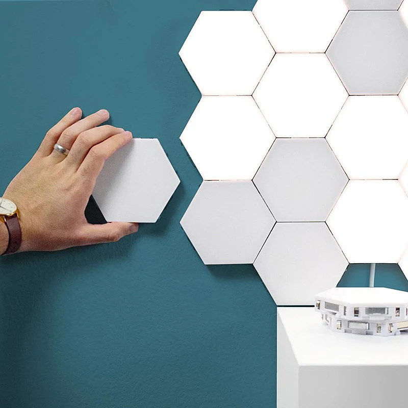 Quantum Light Touch Sensor Night Lights LED Hexagon Light Magnetic Modular touch Wall Lamp Creative Home Decor Night lamp
Quantum Light Touch Sensor Night Lights LED Hexagon Light Magnetic Modular touch Wall Lamp Creative Home Decor Night lamp