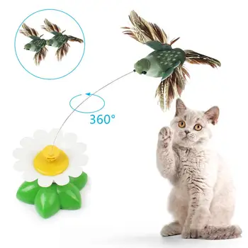 Electric Cat Toy Rotating Bird Fun Flowers Green Leaf Interactive Cat Scratching Toy
Electric Cat Toy Rotating Bird Fun Flowers Green Leaf Interactive Cat Scratching Toy