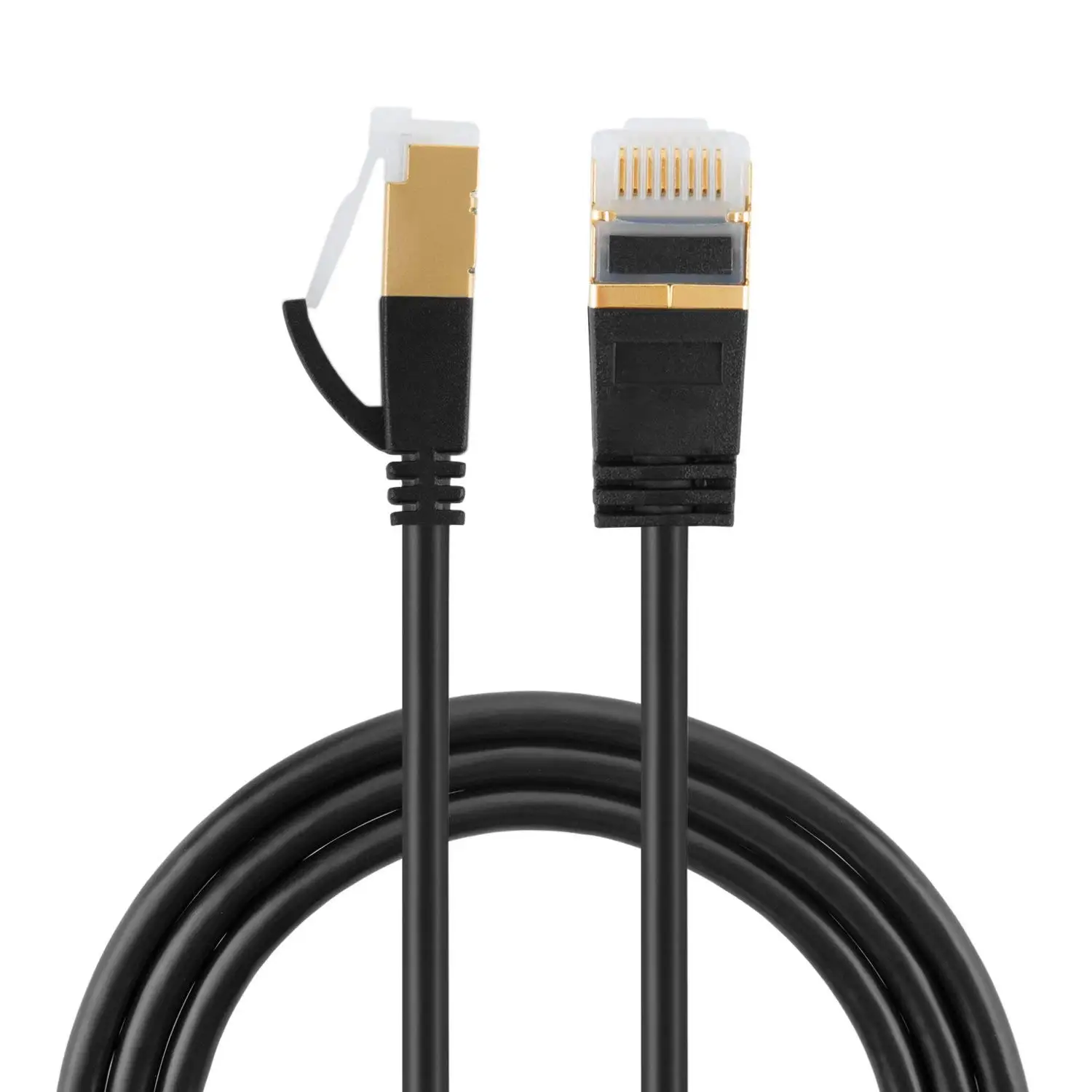 Ultra Slim RJ45 Cat7 Ethernet Patch Cable, 50U Gold Plated SSTP Network Cable up to 10 Gigabit Band Width 500MHZ
Ultra Slim RJ45 Cat7 Ethernet Patch Cable, 50U Gold Plated SSTP Network Cable up to 10 Gigabit Band Width 500MHZ