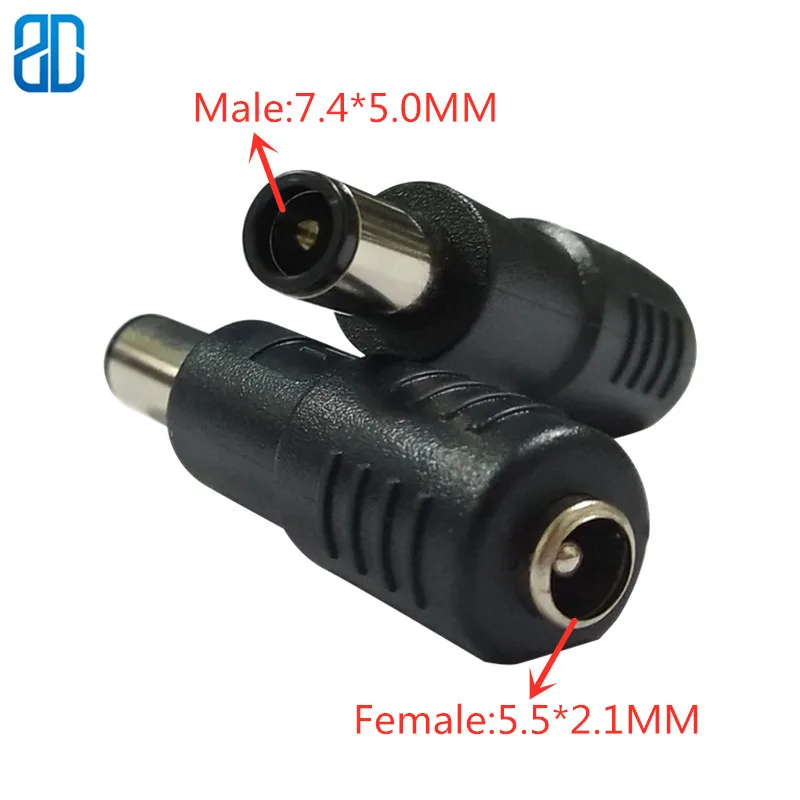 1PCS 5.5mm X 2.1mm Female TO 7.4mm *5.0mm Male DC Power Plug Adapter Notebook Adapter Power Port Pure Copper
1PCS 5.5mm X 2.1mm Female TO 7.4mm *5.0mm Male DC Power Plug Adapter Notebook Adapter Power Port Pure Copper