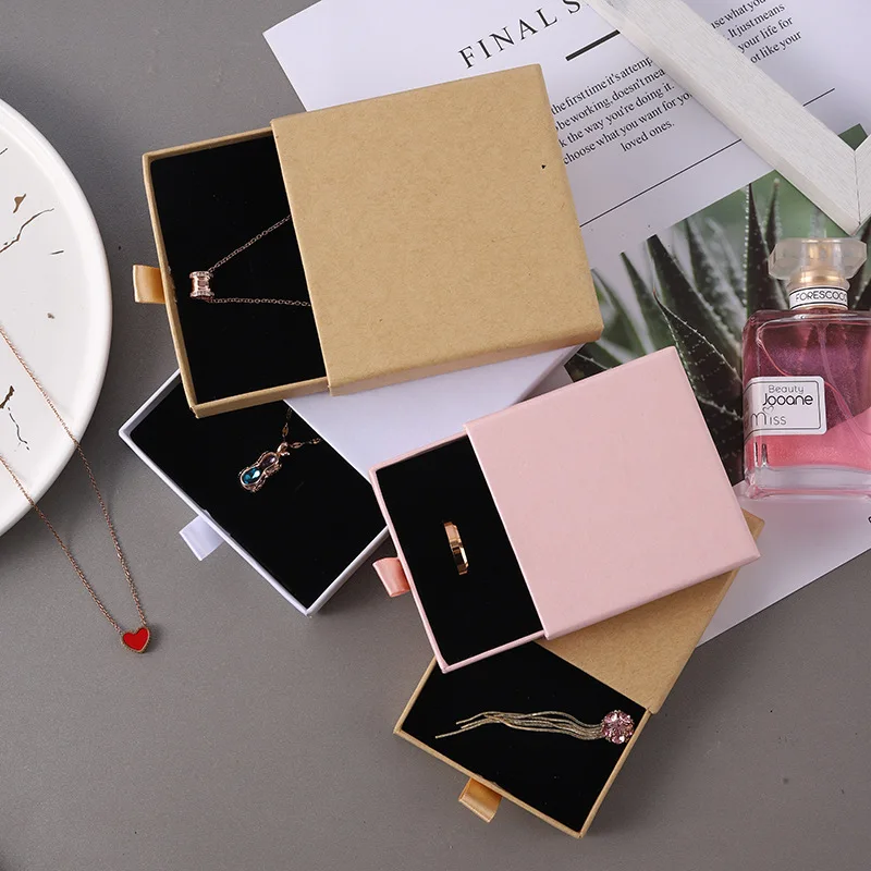 12pcs Thick Kraft Paper Drawer Jewelry Box Engagement Necklace Earring Bracelet Pendant Organizer Gift Box Gift Storage Box Case
12pcs Thick Kraft Paper Drawer Jewelry Box Engagement Necklace Earring Bracelet Pendant Organizer Gift Box Gift Storage Box Case