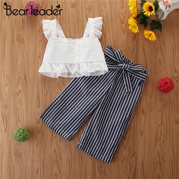 Bear Leader 1-5Y Toddler Girls Clothing Sets New Summer Casual Clothes 2PCS Cool Suit T-Shirts and Striped Pants Fashion Outfits 
Bear Leader 1-5Y Toddler Girls Clothing Sets New Summer Casual Clothes 2PCS Cool Suit T-Shirts and Striped Pants Fashion Outfits