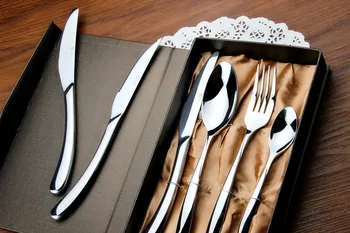 High-End Stainless Steel Knife, Fork and Spoon 4-Piece Set Five-Star Hotel Western Steak Cutlery
High-End Stainless Steel Knife, Fork and Spoon 4-Piece Set Five-Star Hotel Western Steak Cutlery