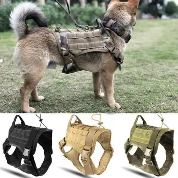 Brand New Police K9 Tactical Training Dog Harness Military Adjustable Molle Nylon Vest Service Canine Harness For Large Dog M-XL
Brand New Police K9 Tactical Training Dog Harness Military Adjustable Molle Nylon Vest Service Canine Harness For Large Dog M-XL