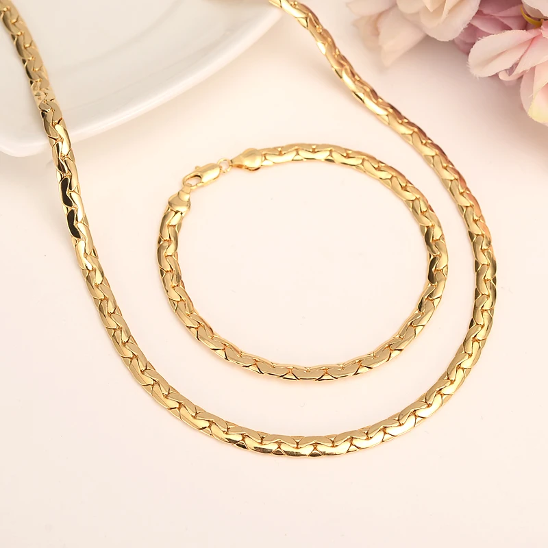 New Jewelry Men Africa Wholesale Trendy 50MM 7MM Width Snack Chain Woman Necklace Bracelet Ethiopian Sets Wedding Party Gifts
New Jewelry Men Africa Wholesale Trendy 50MM 7MM Width Snack Chain Woman Necklace Bracelet Ethiopian Sets Wedding Party Gifts