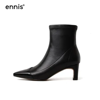 ENNIS 2019 Autumn Winter Ankle Boots Female Pointed Toe Women Boots High Heels Ladies Boots Stretch Shoes Fashion Black A9299 
ENNIS 2019 Autumn Winter Ankle Boots Female Pointed Toe Women Boots High Heels Ladies Boots Stretch Shoes Fashion Black A9299
