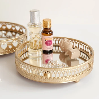 Vintage European Glass Metal Storage Tray Gold Round Fruit Plate Desktop Small Items Jewelry Display Minimalist Tray Mirror
Vintage European Glass Metal Storage Tray Gold Round Fruit Plate Desktop Small Items Jewelry Display Minimalist Tray Mirror