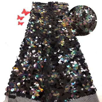 Amazing sequins design net material french net textile for clothing PDN551(5yards/lot)
Amazing sequins design net material french net textile for clothing PDN551(5yards/lot)