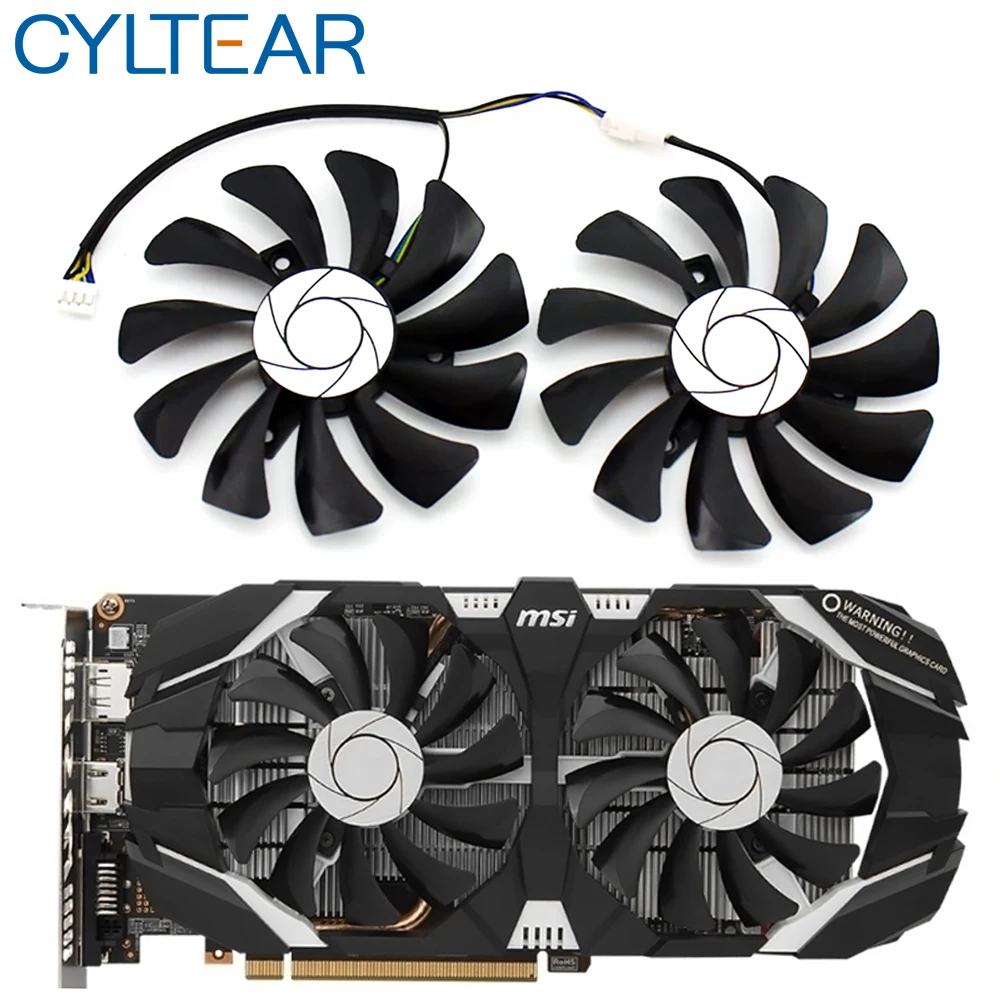 Новый 85 мм HA9010H12F-Z 4Pin кулер вентилятор Замена для MSI GTX 1060 OC 6G 960 P106-100 P106 GTX1060 GTX960