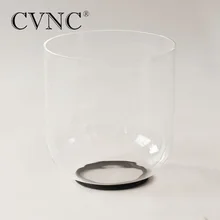 CVNC 6 &quotChakra Note C D E F G A B прозрачная кварцевая Поющая чаша