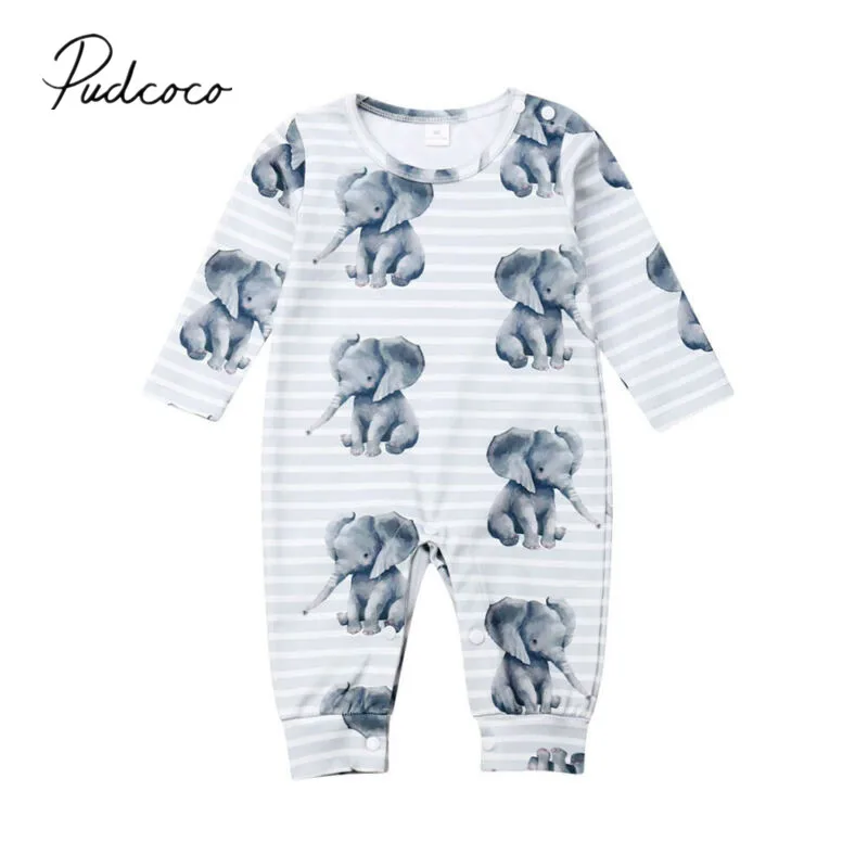 2019 Baby Spring Autumn Clothing Newborn Kids Baby Boy Girl Romper Jumpsuit Elephant Outfits Set Hot Animals Print Playsuits
2019 Baby Spring Autumn Clothing Newborn Kids Baby Boy Girl Romper Jumpsuit Elephant Outfits Set Hot Animals Print Playsuits