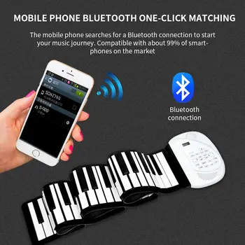 Soft-Keyboard Portable Electronic Music Instrument Hand Roll Piano Keyboard Kid Adult Toy 88 Keys Bluetooth Microphone Beginner
Soft-Keyboard Portable Electronic Music Instrument Hand Roll Piano Keyboard Kid Adult Toy 88 Keys Bluetooth Microphone Beginner