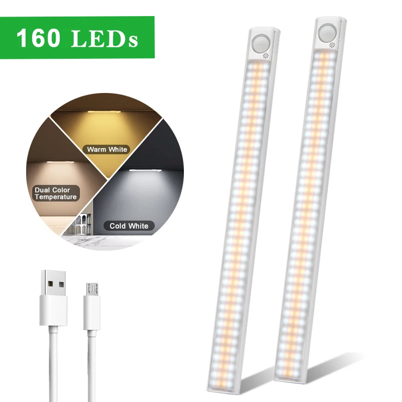 80/120/160 LEDs PIR Motion Sensor LED Under Cabinet Light Dimming Adjust Sensing Time Night Lamp For Kitchen Wardrobe Stairs
80/120/160 LEDs PIR Motion Sensor LED Under Cabinet Light Dimming Adjust Sensing Time Night Lamp For Kitchen Wardrobe Stairs
