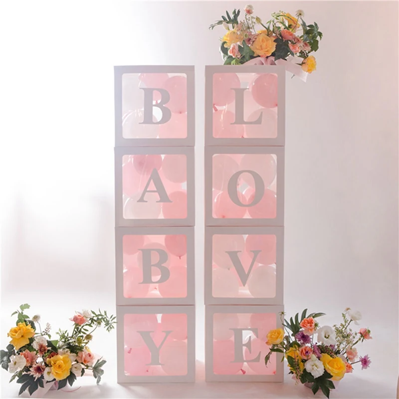 4pcs/set DIY Transparent Box PVC Balloon BABY LOVE Blocks For Boy Girl Baby Shower Wedding Birthday Party Decoration Backdrop
4pcs/set DIY Transparent Box PVC Balloon BABY LOVE Blocks For Boy Girl Baby Shower Wedding Birthday Party Decoration Backdrop