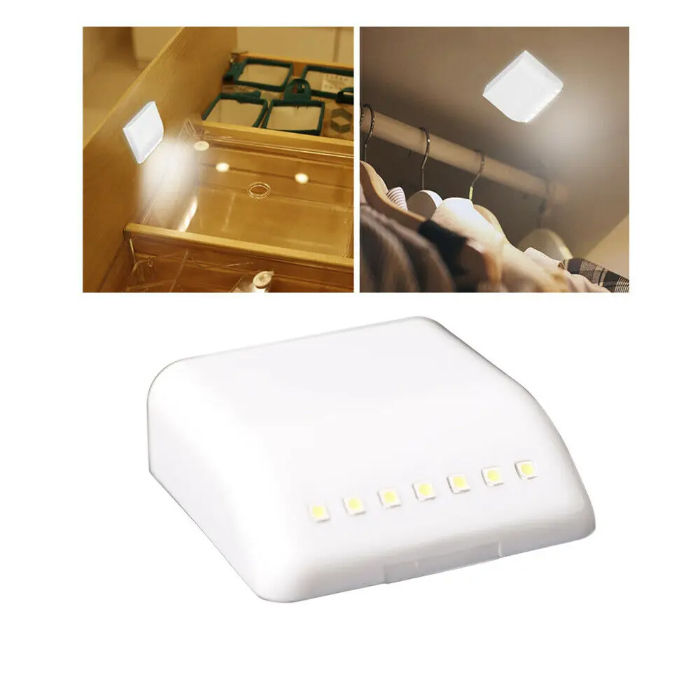 Battery Powered Auto Mini 7 LED PIR Motion Sensor Human Induction Cupboard Wardrobe Lamp Smart LED Closet Light For Kitchen Roo
Battery Powered Auto Mini 7 LED PIR Motion Sensor Human Induction Cupboard Wardrobe Lamp Smart LED Closet Light For Kitchen Roo