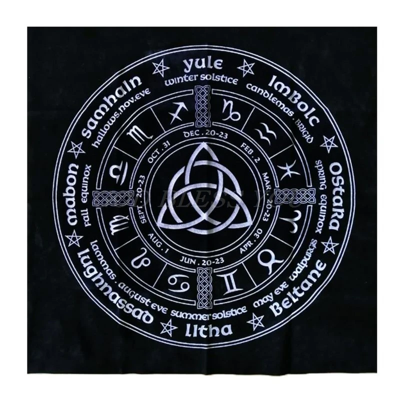 

Constellation Tarot Tablecloth Witch Divination Altar Cloth Velvet Mat Board Game Astrology Oracle Card Pad Drop Shipping