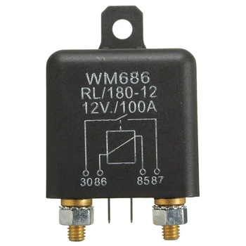 12V 100Amp 4-Pin Heavy Duty ON/OFF Switch Split Charge Relay For Auto Boat Van Black
12V 100Amp 4-Pin Heavy Duty ON/OFF Switch Split Charge Relay For Auto Boat Van Black