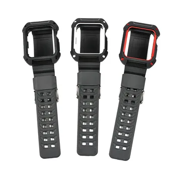 TPU Rubber Watch Strap for iWatch 38mm 42mm New Punk Style Soft Silicone Wristband with Protective Frame Case Bracelet Loop
TPU Rubber Watch Strap for iWatch 38mm 42mm New Punk Style Soft Silicone Wristband with Protective Frame Case Bracelet Loop