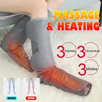 Leg Air Compression Massager Heated for Foot and Calf Circulation with Handheld Controller 3 Intensities 3 Modes 3 Temperatures
Leg Air Compression Massager Heated for Foot and Calf Circulation with Handheld Controller 3 Intensities 3 Modes 3 Temperatures