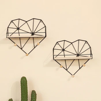 New Iron Heart Shaped Wall Shelf Decorative Storage Rack Holder Hanging Wall Shelves Decor Display Craft Shelves Photos Frame 
New Iron Heart Shaped Wall Shelf Decorative Storage Rack Holder Hanging Wall Shelves Decor Display Craft Shelves Photos Frame