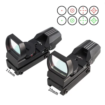 MAGORUI 11/20 mm Rail Mount Riflescope Hunting Optics Holographic Red Dot Sight Reflex 4 Reticle Tactical Gun Accessories
MAGORUI 11/20 mm Rail Mount Riflescope Hunting Optics Holographic Red Dot Sight Reflex 4 Reticle Tactical Gun Accessories