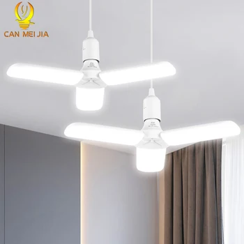 220V 45W 60W E27 Led Bulb Lamp Foldable Fan Blade Lamp Light Adjustable Ceiling Lamp For Home Living Room Energy Saving Lights
220V 45W 60W E27 Led Bulb Lamp Foldable Fan Blade Lamp Light Adjustable Ceiling Lamp For Home Living Room Energy Saving Lights