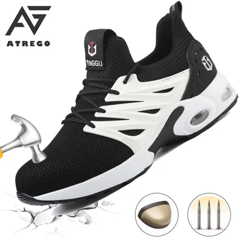 AtreGo Air Cushion Safety Shoes Steel Toe Anti Smashing Work Shoes Men Puncture Proof Hiking Casual Sneakers Men's Plus Size
AtreGo Air Cushion Safety Shoes Steel Toe Anti Smashing Work Shoes Men Puncture Proof Hiking Casual Sneakers Men's Plus Size