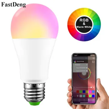 E27/B22 Dimmable RGBW RGBWW Magic LED Lamp Wireless Bluetooth Smart LED Bulb Apply to IOS /Android for Home Lighting Lamp
E27/B22 Dimmable RGBW RGBWW Magic LED Lamp Wireless Bluetooth Smart LED Bulb Apply to IOS /Android for Home Lighting Lamp