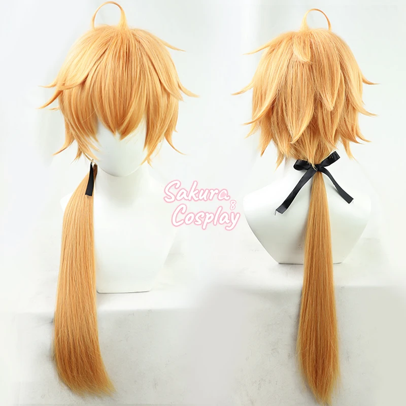 Game Genshin Impact Tohma Cosplay Golden Long Straight Ponytail Heat Resistant Synthetic Hair Halloween Carnival Party + Wig Cap
Game Genshin Impact Tohma Cosplay Golden Long Straight Ponytail Heat Resistant Synthetic Hair Halloween Carnival Party + Wig Cap