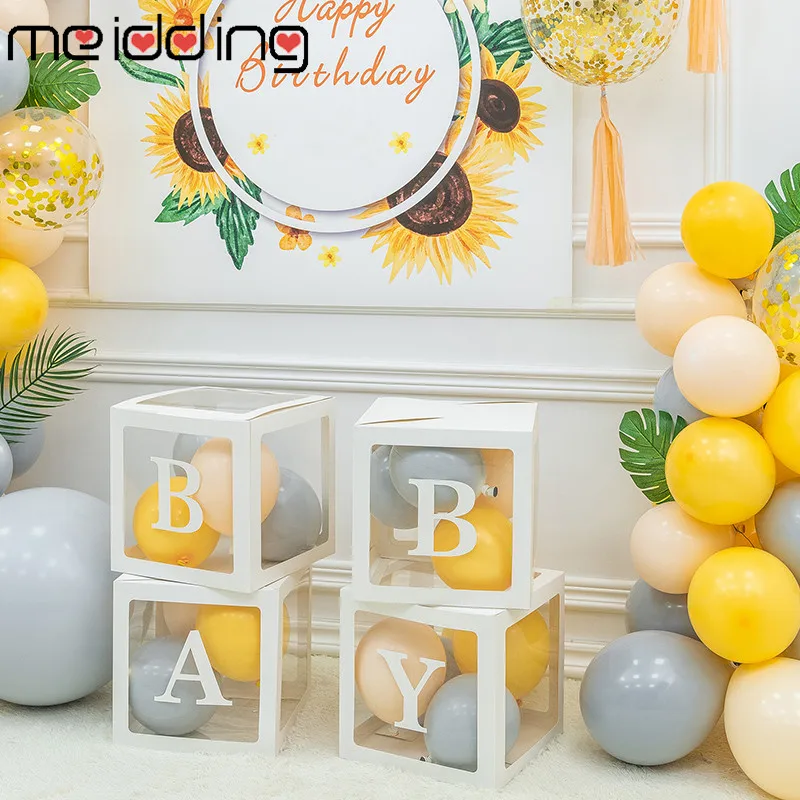 Transparent Name Box DIY Letter Balloons First 1st Birthday Balloons 1 2 Years Age Baby Happy Birthday Party Decor Kids Balon
Transparent Name Box DIY Letter Balloons First 1st Birthday Balloons 1 2 Years Age Baby Happy Birthday Party Decor Kids Balon