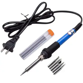 US Plug 60W Adjustable Welding Tips Handheld Electric Soldering Iron Kit Temperature Welding Pen Soldering Tips Tool
US Plug 60W Adjustable Welding Tips Handheld Electric Soldering Iron Kit Temperature Welding Pen Soldering Tips Tool