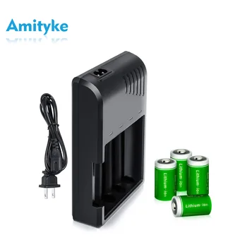 Amityke CR123A Rechargeable Batteries and Charger with Arlo VMC3030 VMK3200 VMS3330 Wireless 3.7V 750mAh Protected Batteries 
Amityke CR123A Rechargeable Batteries and Charger with Arlo VMC3030 VMK3200 VMS3330 Wireless 3.7V 750mAh Protected Batteries