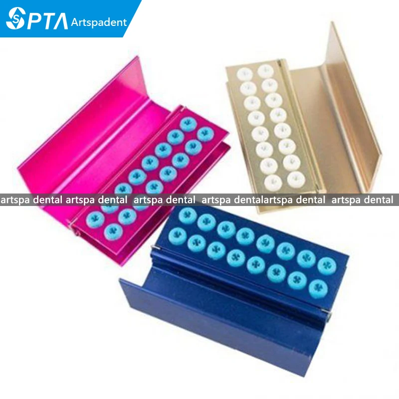 

3pieces 16 holes New Dental FG Bur Burs Disinfection Autoclave Holder Block Blocks