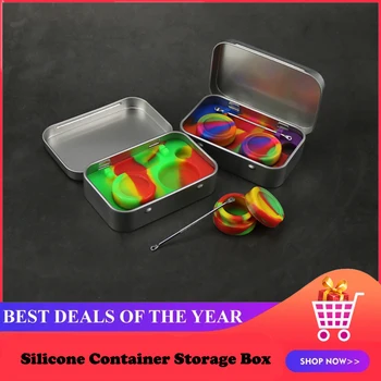 Nonstick Silicone Container Storage Box for Oil Wax Jar Dab Container with Stainless Steel Dabber Tool Case
Nonstick Silicone Container Storage Box for Oil Wax Jar Dab Container with Stainless Steel Dabber Tool Case