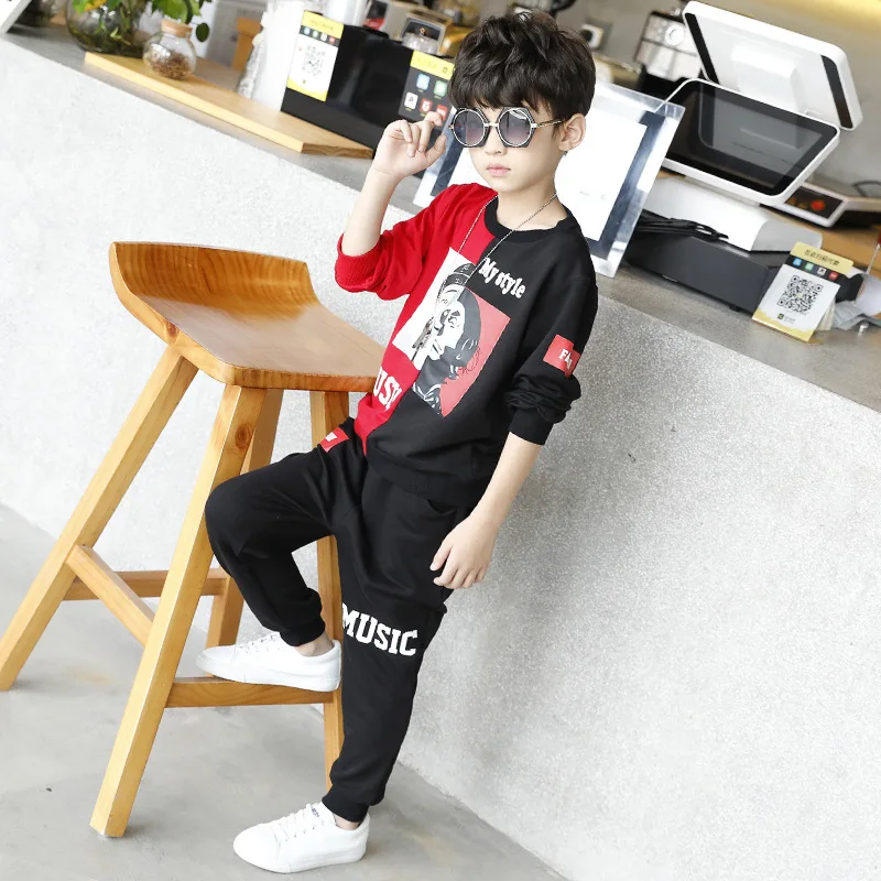BOY'S Suit Autumn Clothing 2019 New Style Two-Piece Set Facial Makeup Big Boy Korean-style Sports Hoodie Childrenswear
BOY'S Suit Autumn Clothing 2019 New Style Two-Piece Set Facial Makeup Big Boy Korean-style Sports Hoodie Childrenswear