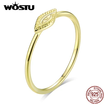WOSTU 2020 New Arrival 100% Real 925 Sterling Silver Lucky Eyes Rings Hot Sale Gold Color Noble Fine Jewelry For Women BKR629 
WOSTU 2020 New Arrival 100% Real 925 Sterling Silver Lucky Eyes Rings Hot Sale Gold Color Noble Fine Jewelry For Women BKR629