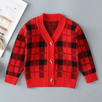 Toddler Baby Boys Girls Plaid Print Sweater Infant Kid Knitted Winter Warm Coat Jacket Baby Boy Girl Fashion Outwear With Button 
Toddler Baby Boys Girls Plaid Print Sweater Infant Kid Knitted Winter Warm Coat Jacket Baby Boy Girl Fashion Outwear With Button
