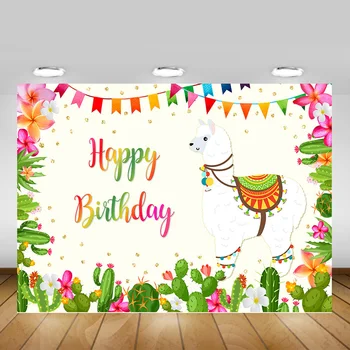 Alpaca Themed Happy Birthday Backdrop for Photography Fiesta Party Cactus Newborn Baby Birthday Photo Background Mexico Flowers
Alpaca Themed Happy Birthday Backdrop for Photography Fiesta Party Cactus Newborn Baby Birthday Photo Background Mexico Flowers