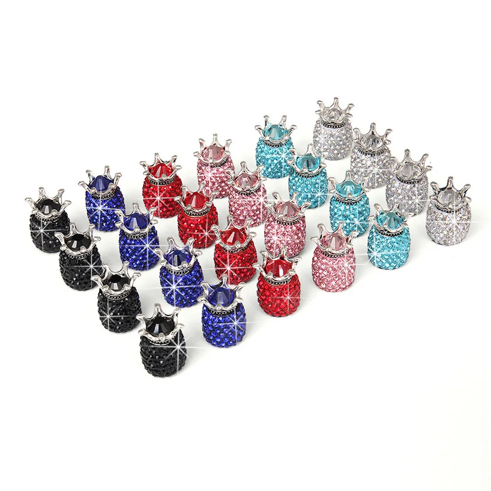 4Pcs Crown Bling Diamond Tire/Wheel Stem Valve Caps Car Truck Rhinestone clay ABS Slightest Closely More Secure Dust Leaks
4Pcs Crown Bling Diamond Tire/Wheel Stem Valve Caps Car Truck Rhinestone clay ABS Slightest Closely More Secure Dust Leaks