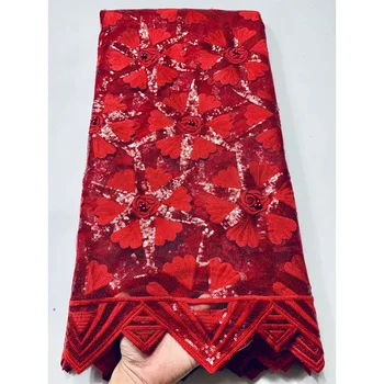 Red African Lace Fabric 2020 High Quality Lace with Beads Latest Nigerian Lace Fabrics for Garment French Tulle Lace Fabric
Red African Lace Fabric 2020 High Quality Lace with Beads Latest Nigerian Lace Fabrics for Garment French Tulle Lace Fabric