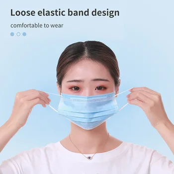 Masks 50PCS Mouth Mask 3-layer Disposable Face Mask Dustproof Elastic Earloop Fabric Meltblown cloth kids mascarilla facial
Masks 50PCS Mouth Mask 3-layer Disposable Face Mask Dustproof Elastic Earloop Fabric Meltblown cloth kids mascarilla facial