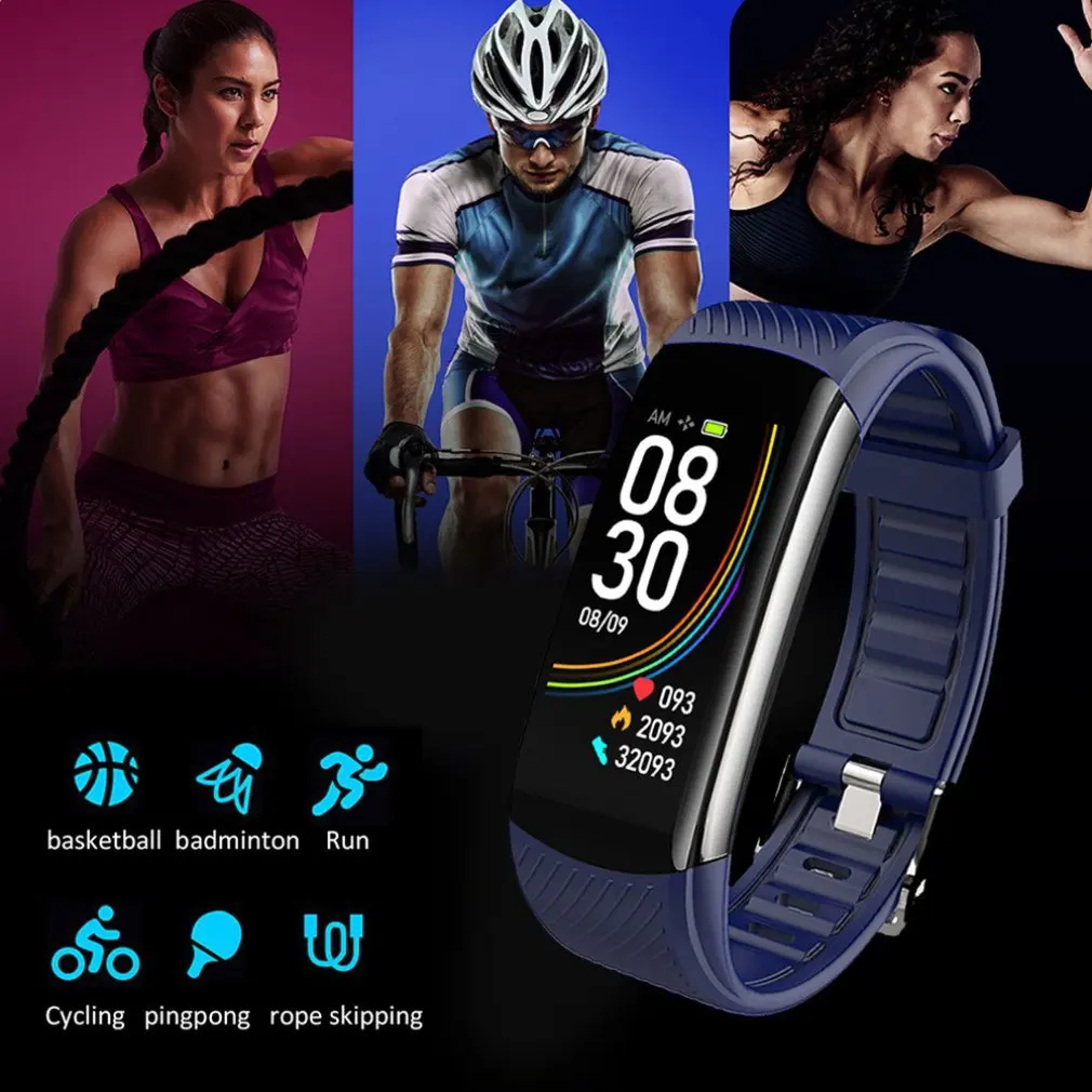 C6T Smart Bracelet Watch TPU Information Push Sleep Monitoring Exercise Pedometer Measuring Body Temperature
C6T Smart Bracelet Watch TPU Information Push Sleep Monitoring Exercise Pedometer Measuring Body Temperature