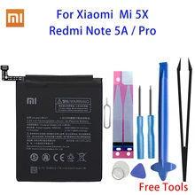 

Xiao Mi Original Phone Battery BN31 for Xiaomi Mi 5X Mi5X Redmi Note 5A / Pro Mi A1 Redmi Y1 Lite S2 3000mAh Batteries + Tools