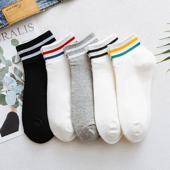 Korean Women Socks Korean Style Striped Fashion Casual Cotton Parallel Bars Sports Socks Comfortable White Short Socks
Korean Women Socks Korean Style Striped Fashion Casual Cotton Parallel Bars Sports Socks Comfortable White Short Socks