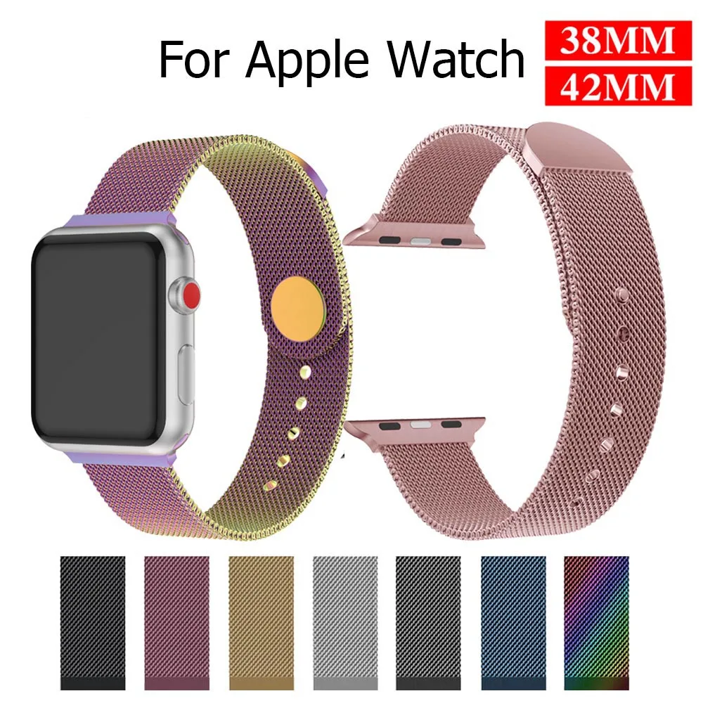 

Milanese Loop For Apple Watch band strap 42mm 38mm for iwatch 5/4/3/2/1 44mm 40mm fashion classic Link Bracelet wrist watchbands