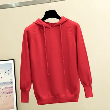Nonis Lazy Style With Hat Women Sweater 2019 New Winter Office Lady Loose Pullover Kintted Warm Clothing Drawstring
Nonis Lazy Style With Hat Women Sweater 2019 New Winter Office Lady Loose Pullover Kintted Warm Clothing Drawstring