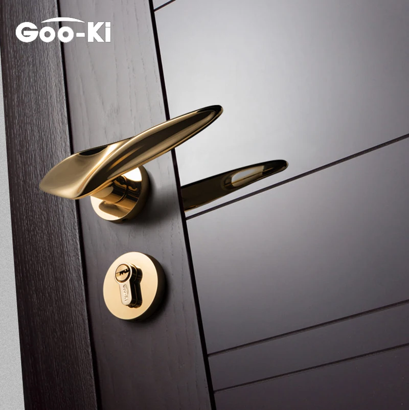 Gold Irregular Streamline Door Lock Handle Anti-theft Modern Furniture Gate for Home Security Interior Lock Set Door Hardware
Gold Irregular Streamline Door Lock Handle Anti-theft Modern Furniture Gate for Home Security Interior Lock Set Door Hardware